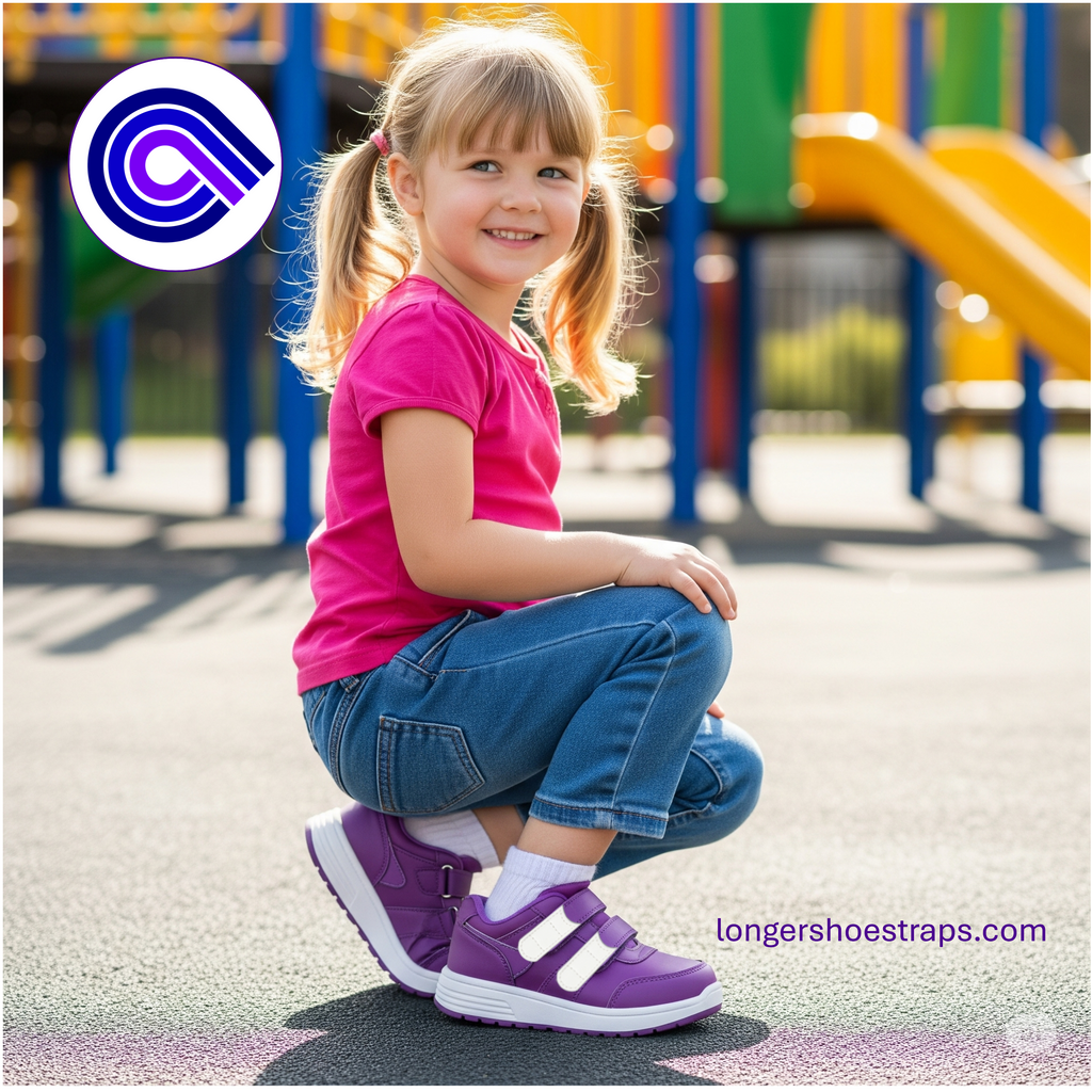 Kids shoe strap extender for SMO orthotic wide feet extra length